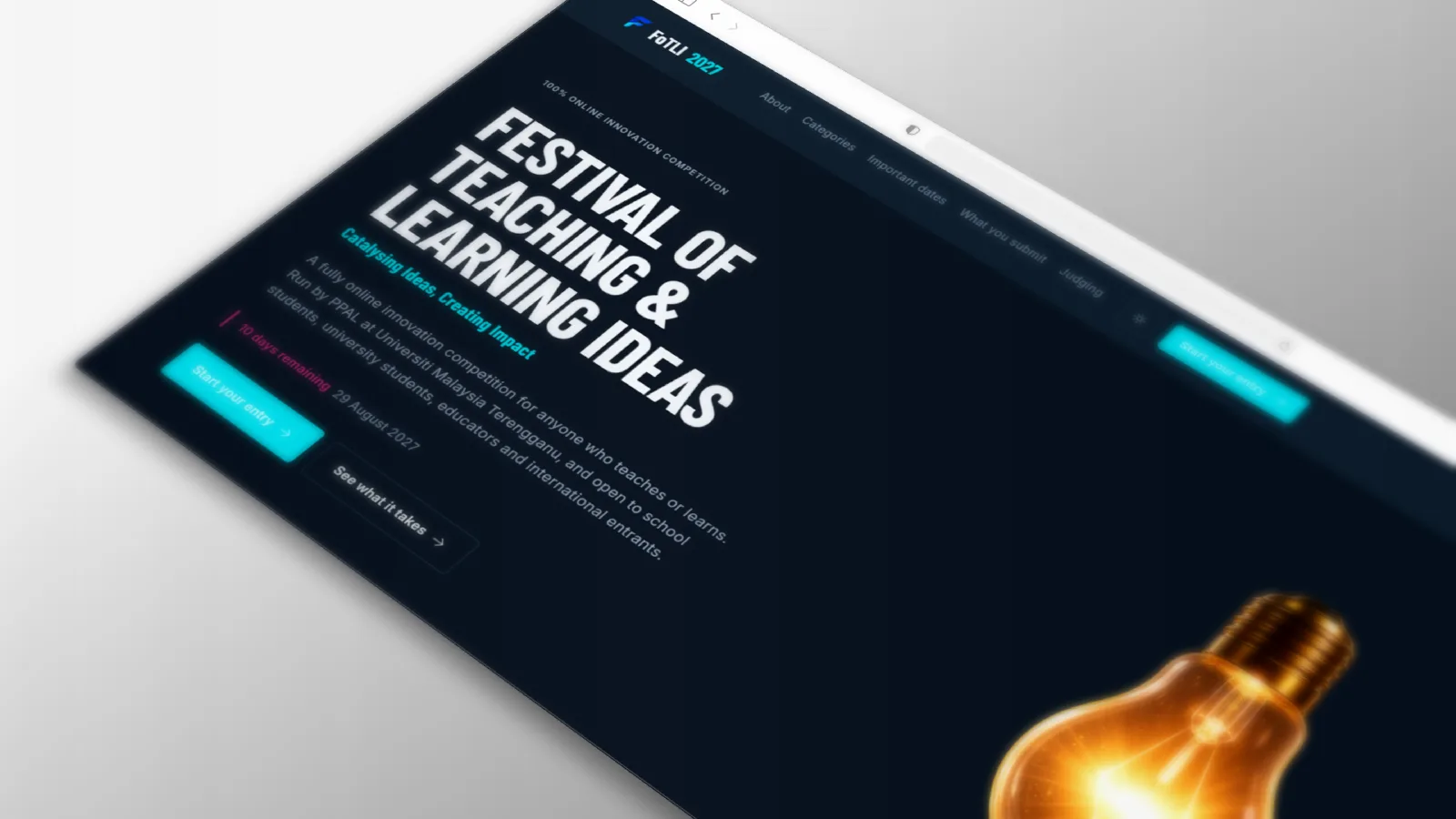 FoTLI competition platform for UMT: entry submission and judging site